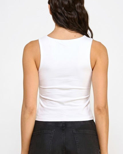 Double Layer Tank Top – Soft Stretch Slim Fit Casual Top