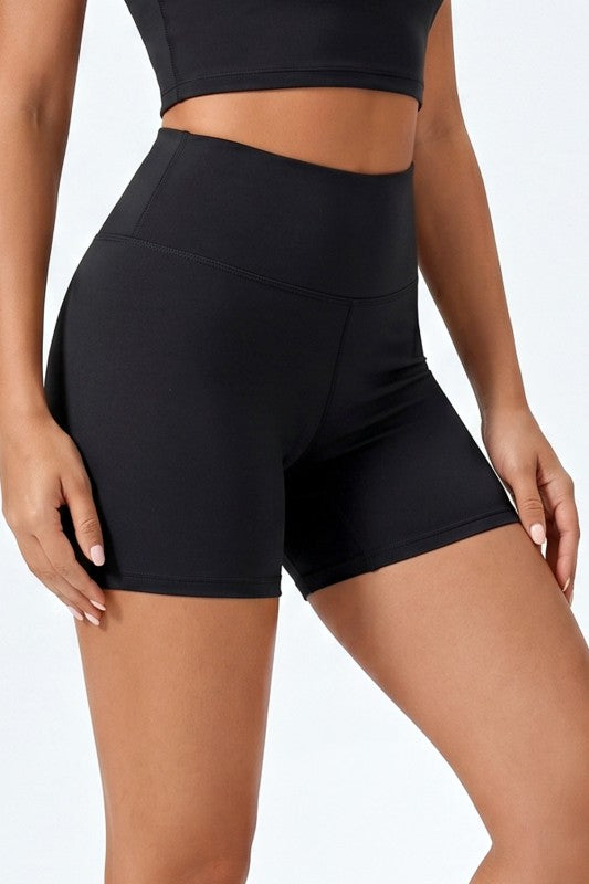 LG26SH High Waist Yoga Shorts – Butt Lift Active Style