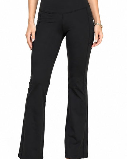 Active Yoga Flare Pants – High Waist Side Pocket Fit