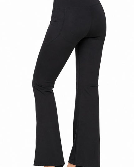 Active Yoga Flare Pants – High Waist Side Pocket Fit