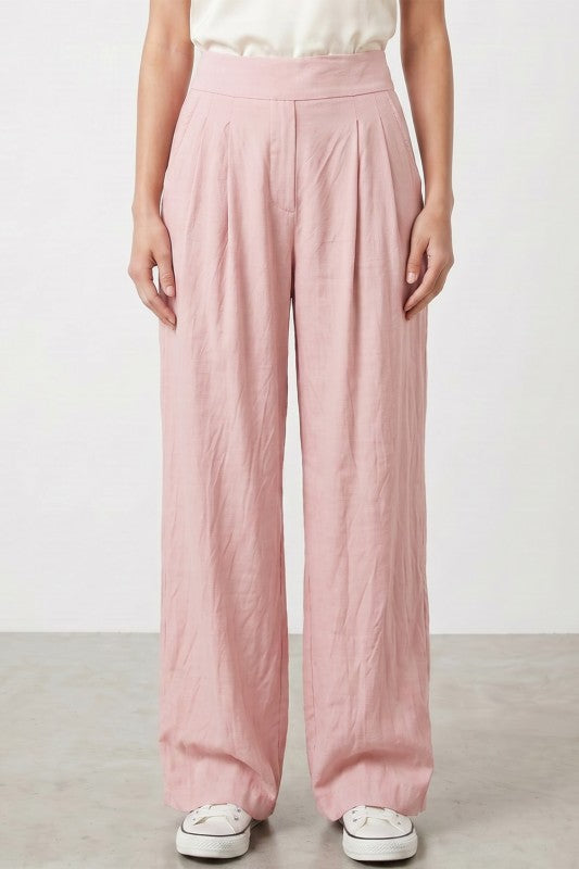 LELIS51 Silky – Flat Front Waist Pants