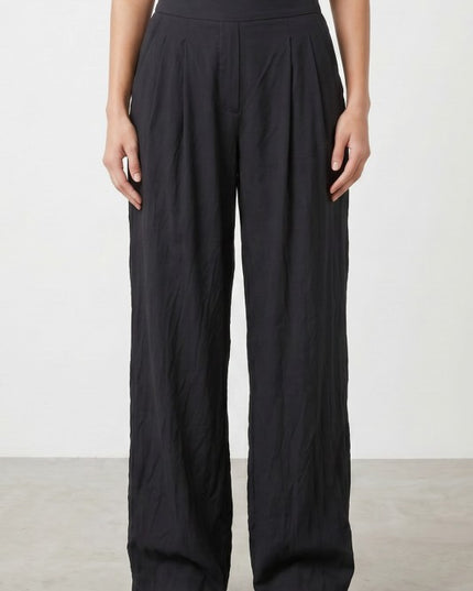 LELIS51X Plus Size Silky – Flat Front Waist Pants