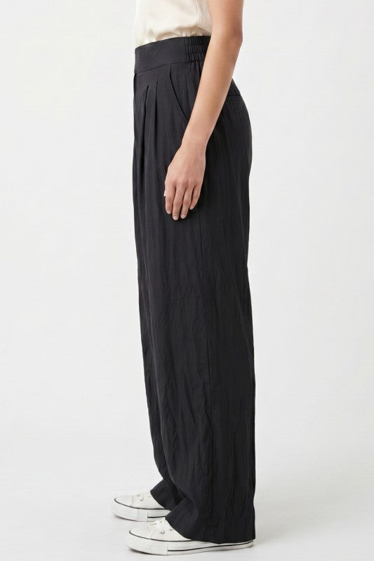 LELIS51X Plus Size Silky – Flat Front Waist Pants