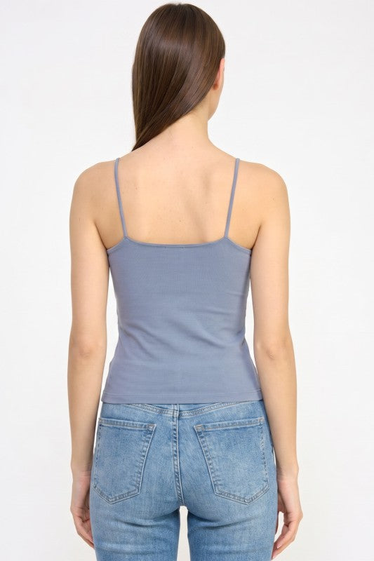 Halter Tank Top – Fitted Stretch Casual Style