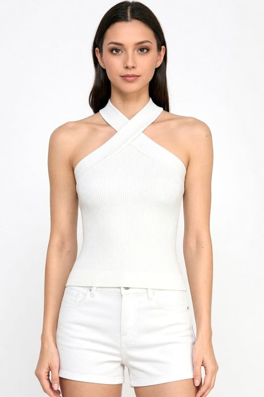 PT75 Criss Cross – Halter Neck Tank Top