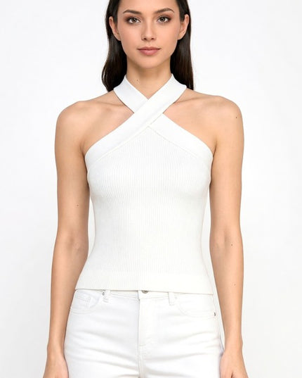 PT75 Criss Cross – Halter Neck Tank Top