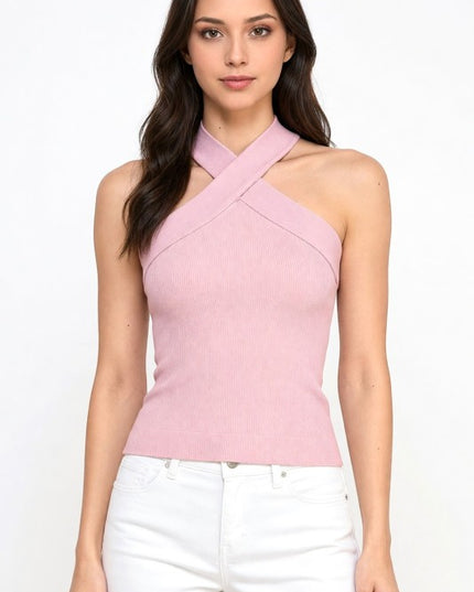 PT75 Criss Cross – Halter Neck Tank Top