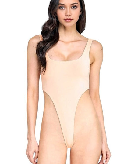 BST27 High-Cut Thong Bodysuit – Sculpt Fit Seamless Style