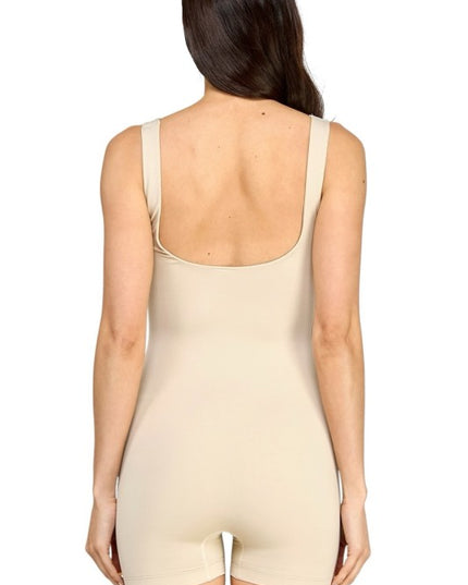 Boat Neck Romper – Double Layered Slim Fit Style