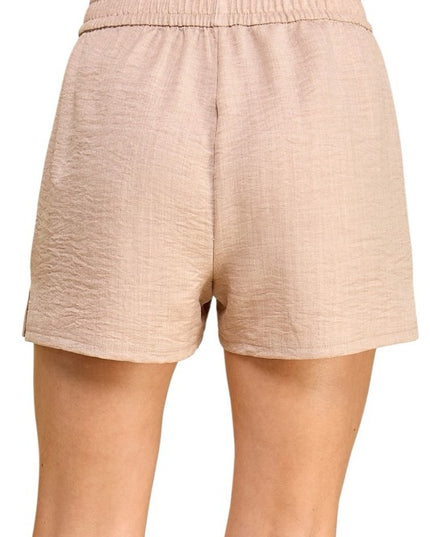 LELIS-01S Lelisi Woven Shorts – High Waist Relaxed Fit