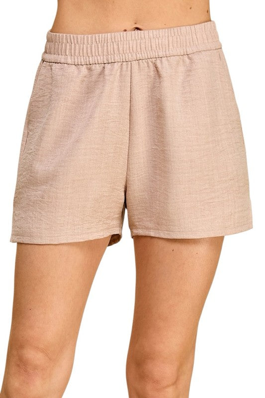 LELIS-01S Lelisi Woven Shorts – High Waist Relaxed Fit