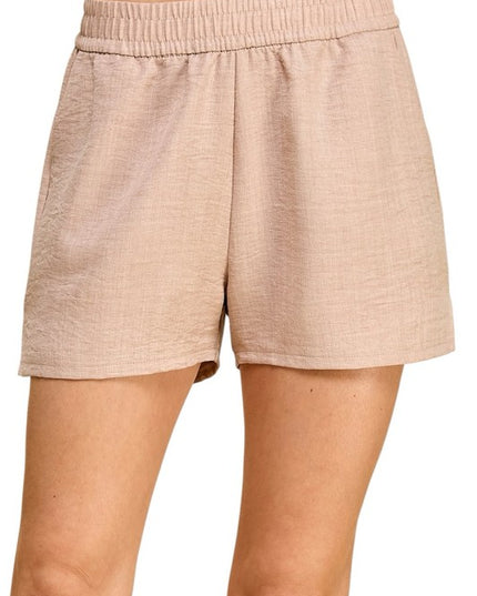 LELIS-01S Lelisi Woven Shorts – High Waist Relaxed Fit