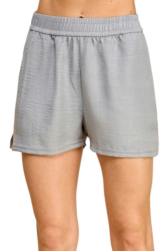 LELIS-01S Lelisi Woven Shorts – High Waist Relaxed Fit