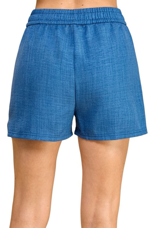 LELIS-01S Lelisi Woven Shorts – High Waist Relaxed Fit