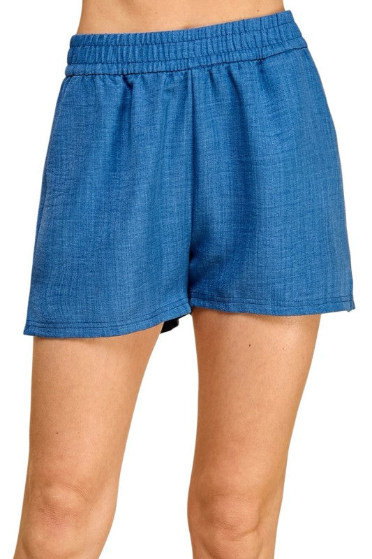 LELIS-01S Lelisi Woven Shorts – High Waist Relaxed Fit