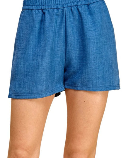 LELIS-01S Lelisi Woven Shorts – High Waist Relaxed Fit
