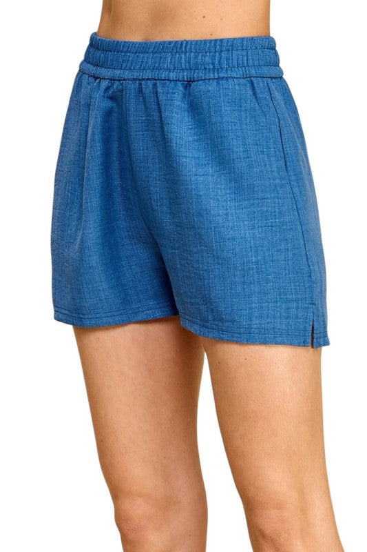 LELIS-01S Lelisi Woven Shorts – High Waist Relaxed Fit