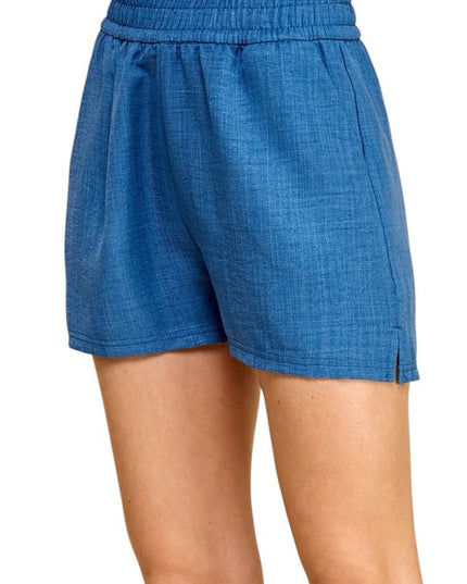 LELIS-01S Lelisi Woven Shorts – High Waist Relaxed Fit