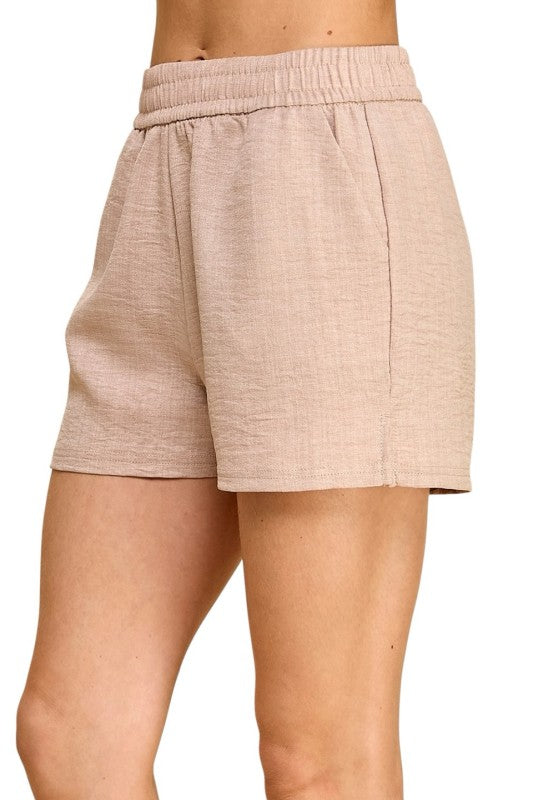 LELIS-01S Lelisi Woven Shorts – High Waist Relaxed Fit