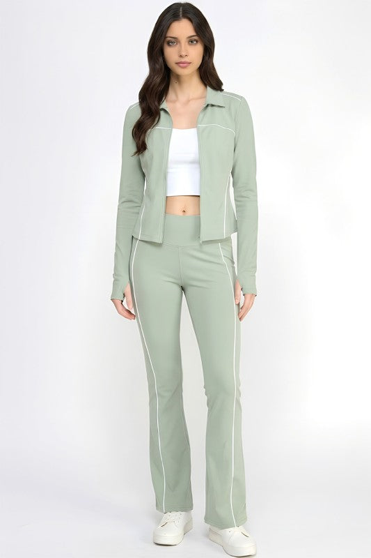 Solid Yoga Jacket Set – Sculpt Fit Activewear