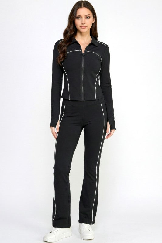 Solid Yoga Jacket Set – Sculpt Fit Activewear