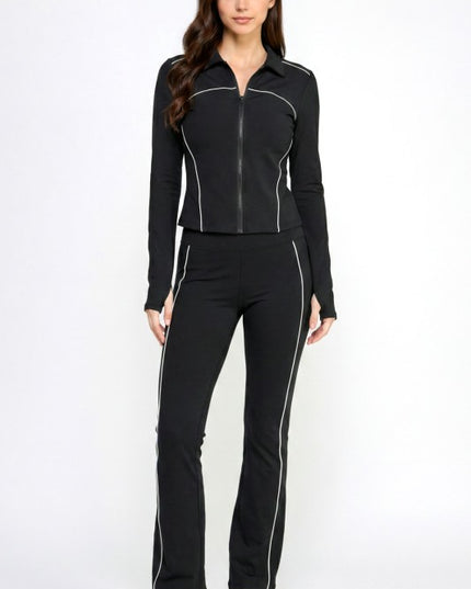 Solid Yoga Jacket Set – Sculpt Fit Activewear