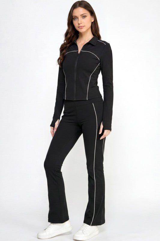 Solid Yoga Jacket Set – Sculpt Fit Activewear