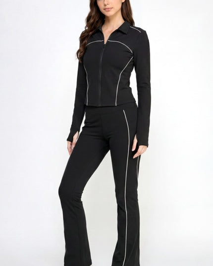 Solid Yoga Jacket Set – Sculpt Fit Activewear