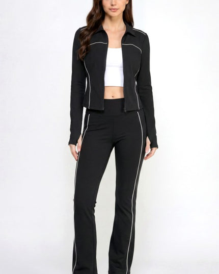 Solid Yoga Jacket Set – Sculpt Fit Activewear