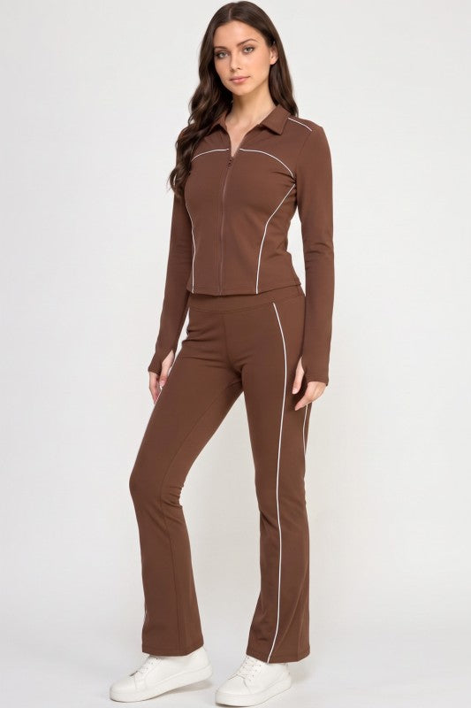 Solid Yoga Jacket Set – Sculpt Fit Activewear