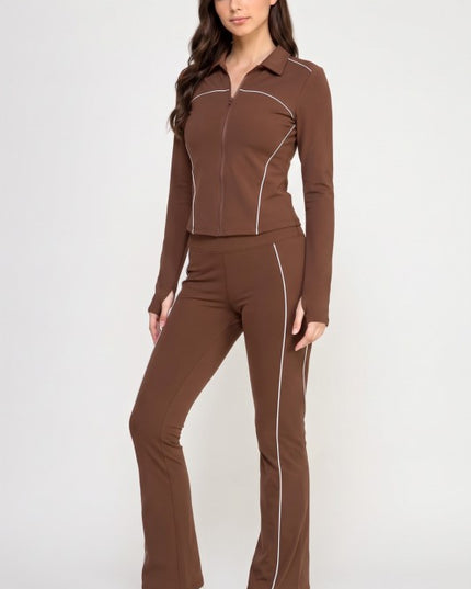 Solid Yoga Jacket Set – Sculpt Fit Activewear
