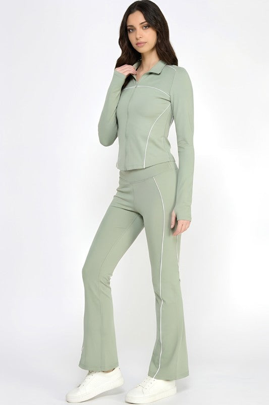 Solid Yoga Jacket Set – Sculpt Fit Activewear