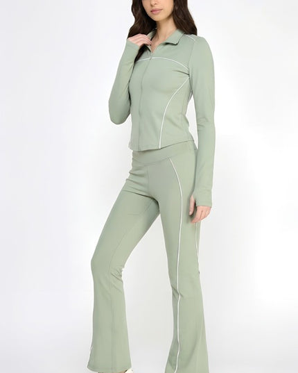 Solid Yoga Jacket Set – Sculpt Fit Activewear