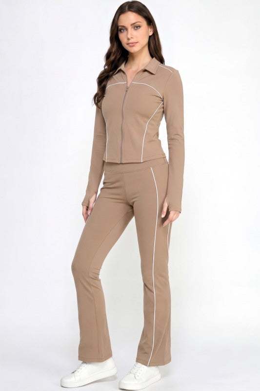 Solid Yoga Jacket Set – Sculpt Fit Activewear