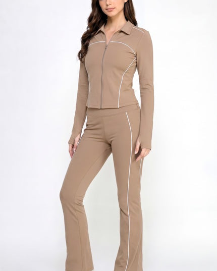 Solid Yoga Jacket Set – Sculpt Fit Activewear