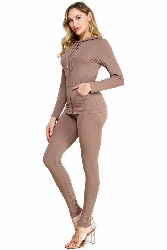 Zip Up Hoodie Set – Streetwear Lounge Style