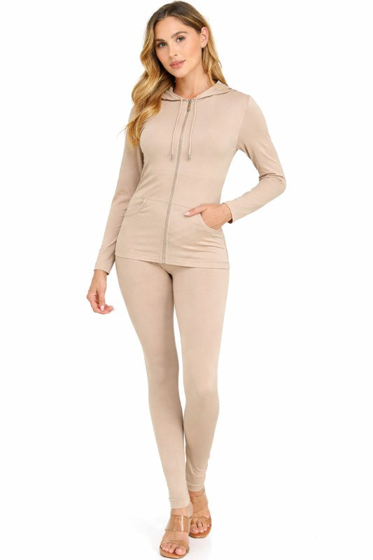 Zip Up Hoodie Set – Streetwear Lounge Style