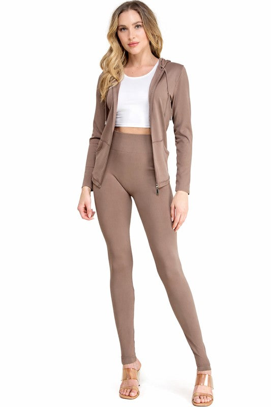 Zip Up Hoodie Set – Streetwear Lounge Style