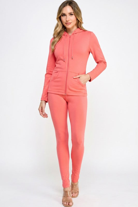 Zip Up Hoodie Set – Streetwear Lounge Style