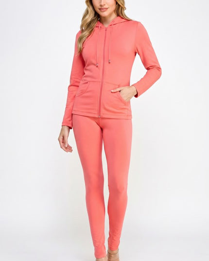 Zip Up Hoodie Set – Streetwear Lounge Style