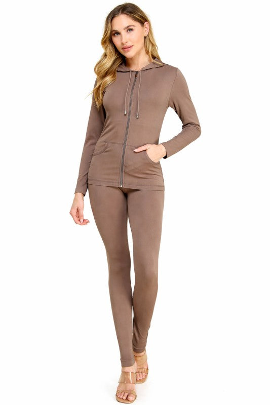 Zip Up Hoodie Set – Streetwear Lounge Style