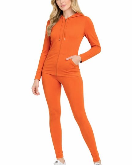 Zip Up Hoodie Set – Streetwear Lounge Style
