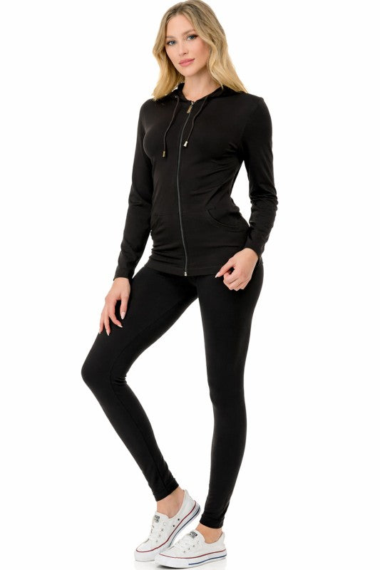 Zip Up Hoodie Set – Streetwear Lounge Style