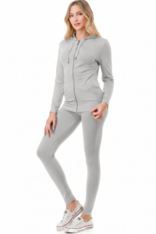 Zip Up Hoodie Set – Streetwear Lounge Style