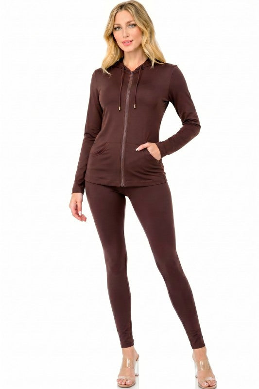 Zip Up Hoodie Set – Streetwear Lounge Style
