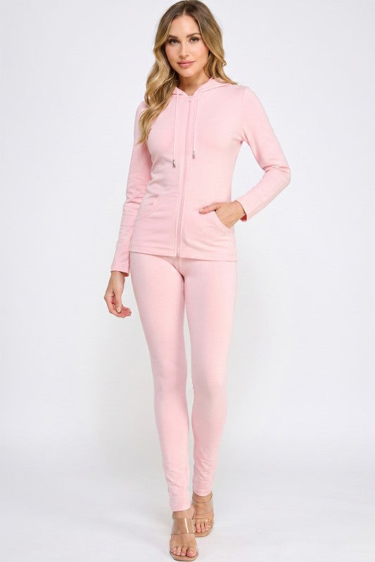 Zip Up Hoodie Set – Streetwear Lounge Style