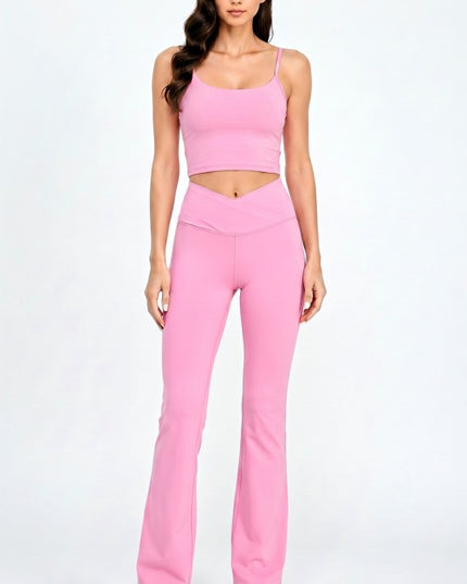 Workout Flare Pants – High Waist Sculpt Style