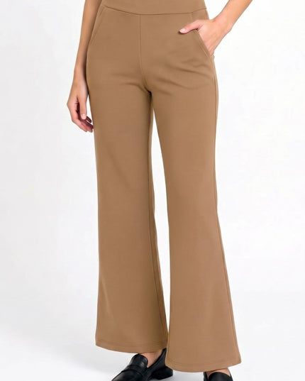 Plus Scuba Flare Pants – Stretch Fit With Side Pockets
