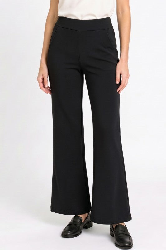 Plus Scuba Flare Pants – Stretch Fit With Side Pockets