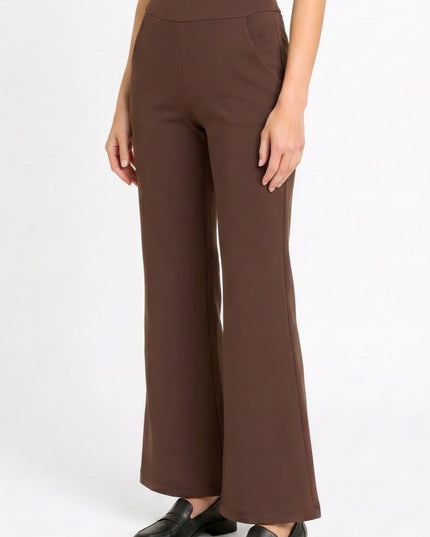 Plus Scuba Flare Pants – Stretch Fit With Side Pockets
